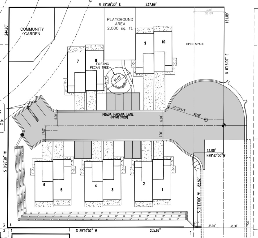 Project site plan and development exhibit